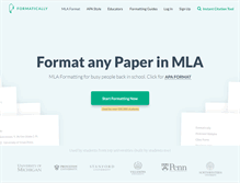 Tablet Screenshot of formatically.com